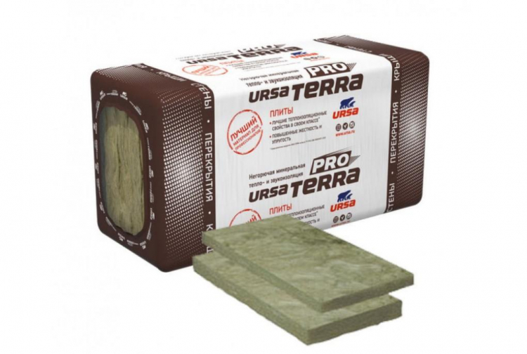 Утеплитель Ursa Terra Pro 34 PN 1000х610х100 мм, 4 шт. в уп