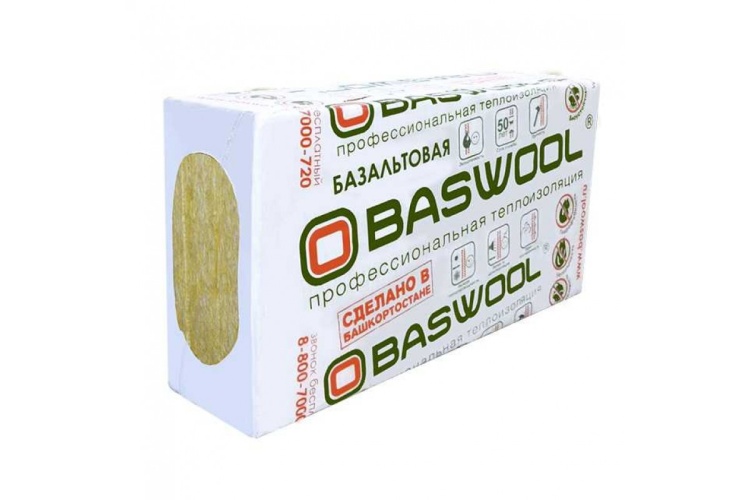 Утеплитель BASWOOL Руф Н-110 1200х600х60 мм, 4 шт. уп