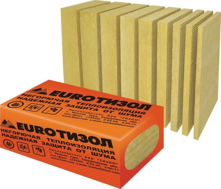 Утеплитель Тизол Евро-Руф 190 В 1000х600х100 мм, 2 шт. уп